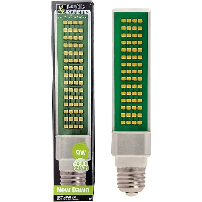 Reptile Systems New Dawn LED 6500K Bulb Lighting for Natural Plant Growth in Terrariums, Vivariums