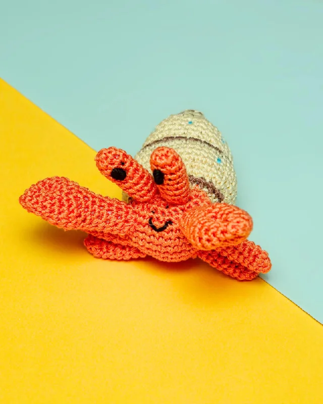 Shelly the Hermit Crab Organic Knit Dog Toy