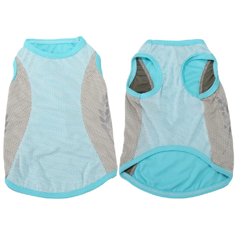 Talking Dog Club Coolios Cooling Vests for Dogs (Blue)