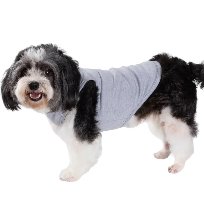 Talking Dog Club Tanky's Tank Tops for Dogs and Cats (Grey)