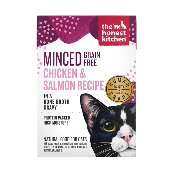 THE HONEST KITCHEN Minced Chicken & Salmon in Bone Broth, 5.5oz