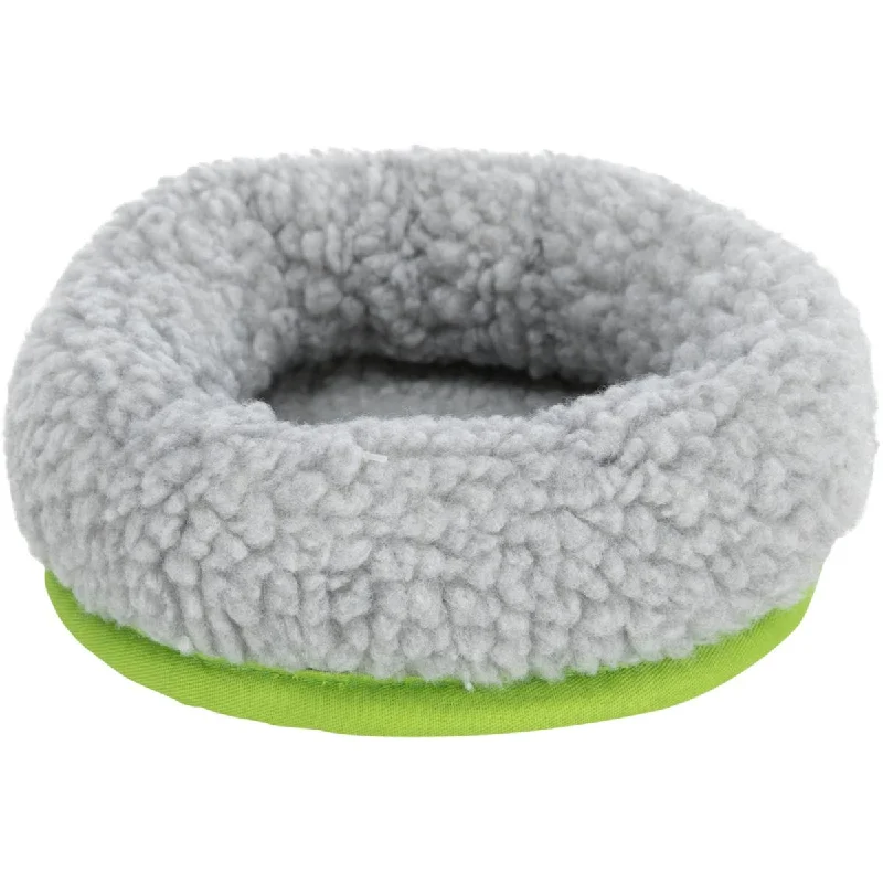 Trixie | Small Pet Bed | Cuddly Grey/Green Snuggle Cushion - 16cm