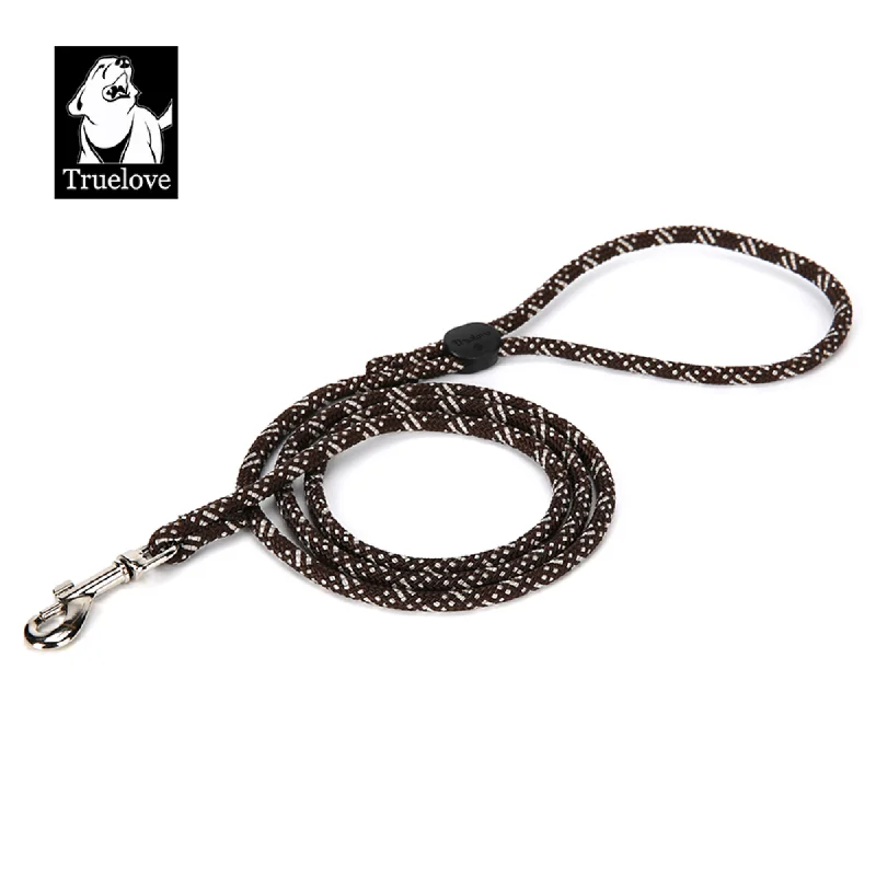 Truelove High Density Rope Webbing Leash for Dogs (Brown)