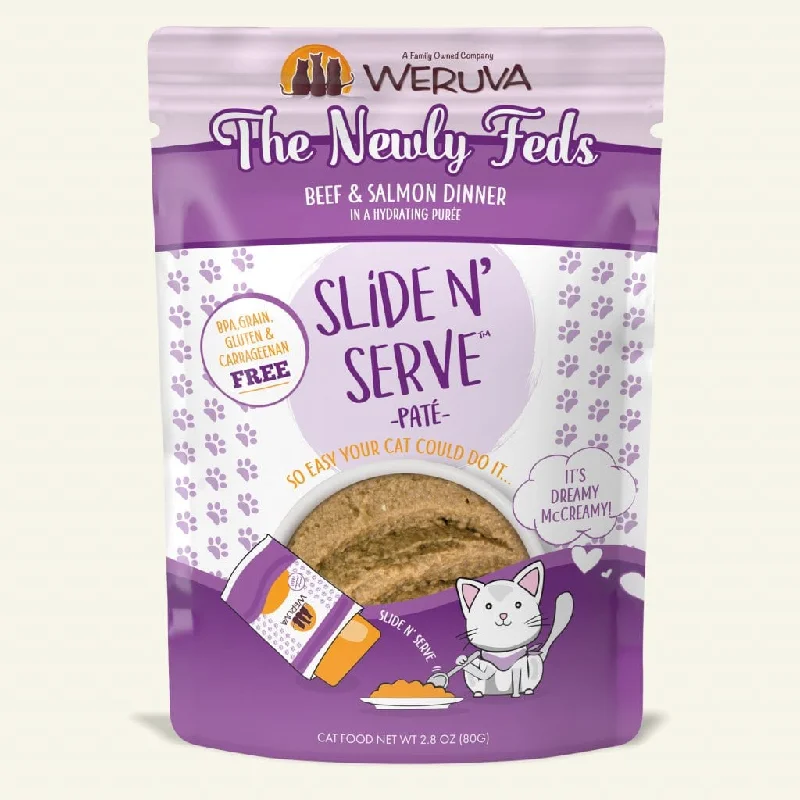 WERUVA Slide N' Serve The Newly Feds Beef & Salmon Dinner, 80g