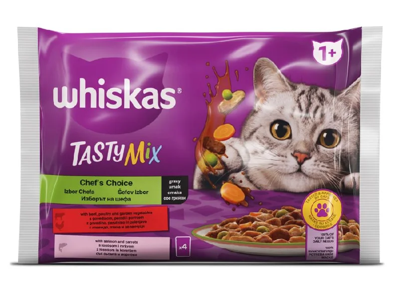 WHISKAS Vrećice Tasty Mix Izbor kuhara, 4x85g