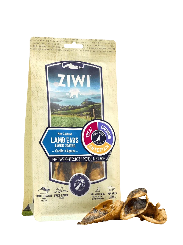 ZiwiPeak Oral Health Chews Lamb Ears 2.1oz Bag